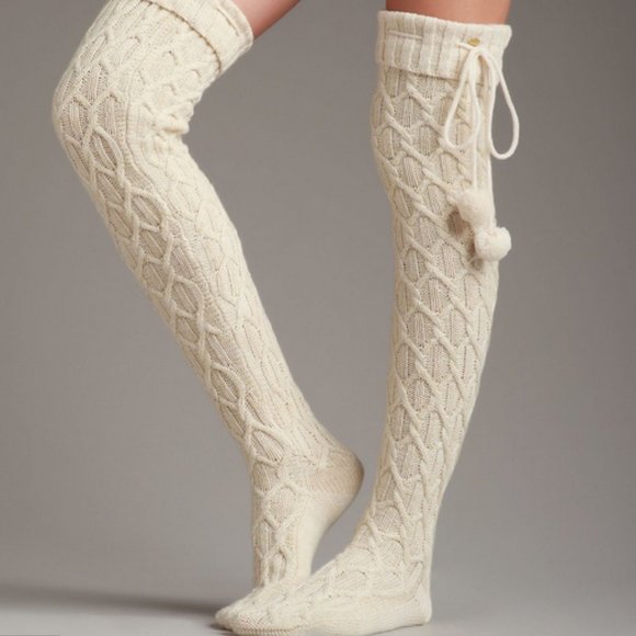 UGG Accessories - UGG Sparkle Cable Knit Socks Thigh High Over Knee
